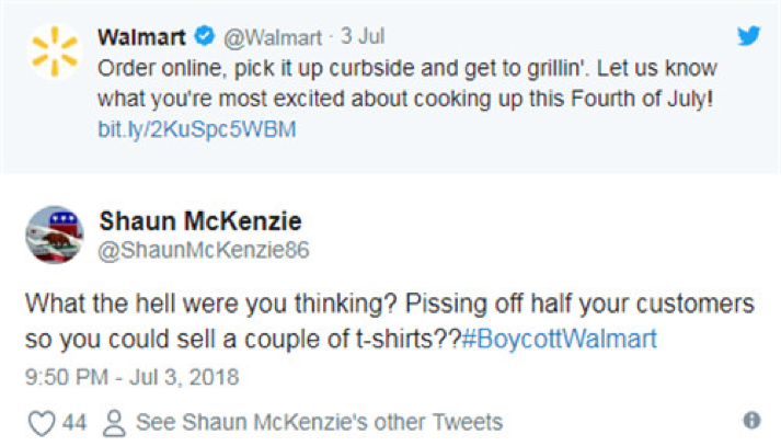 #BoycottWalmart相关推特
