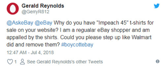 #BoycotteBay相关推特