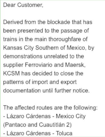 突发！墨西哥发生大规模游行罢工，船公司运输将延误！